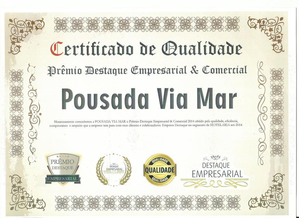 Hotel E Pousada Via Mar Itapocu Екстер'єр фото